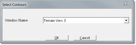 Contour Select dialog.