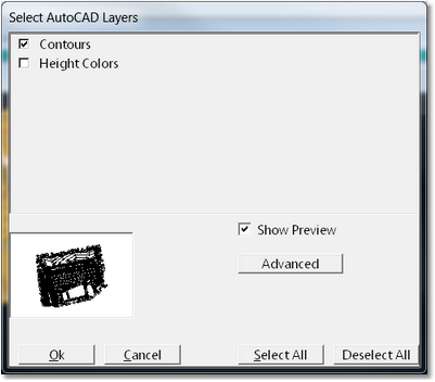 Layer Select Dialog.