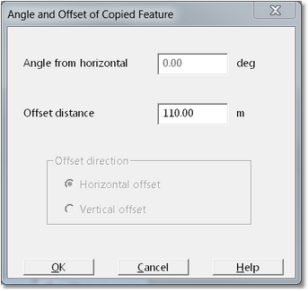 Features Copy Parallel dialog.