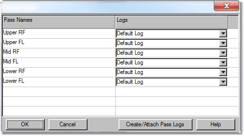 Change Log Names Dialog-Initial State.