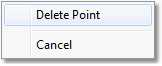 Delete Point Pop – up Menu.