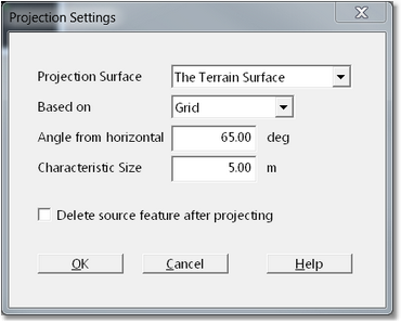 Feature Project dialog.