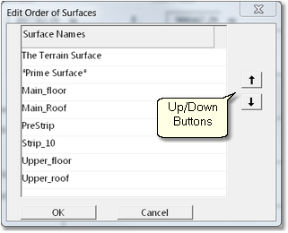 Reorder Surfaces Dialog.