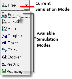 Simulation Mode pulldown list.