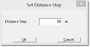 Distance Step Dialog.