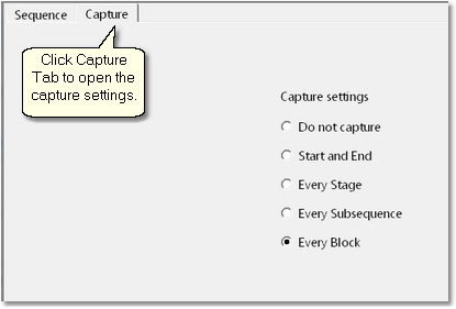 Supersequence Editor – Capture Page.