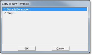 Copy to New Template dialog.