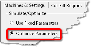 Simulate/Optimise group – Optimise Selected.