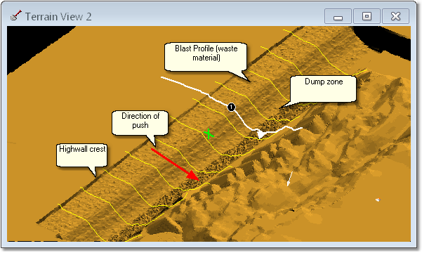 Dozer Simulation Example Operation.