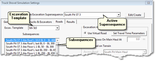 Simulation Settings dialog, Assign Roads page