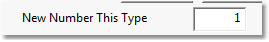 New Number This Type Field.