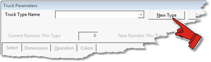 Truck Parameters Dialog with no Trucks present