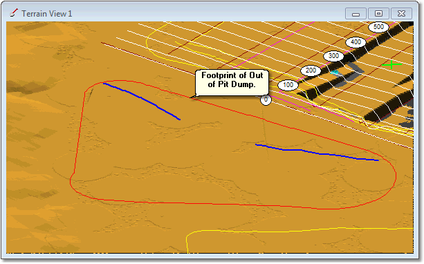 Footprint And Location of Out of Pit Dump.