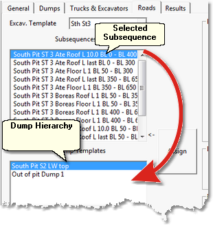 Selected Subsequence and Dump Hierarchy