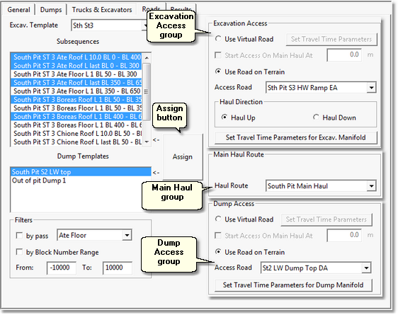 Simulation Settings dialog, Roads page, Road assignment complete