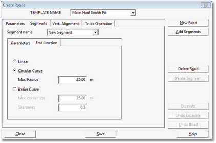 Create Roads DB params pg UM 1