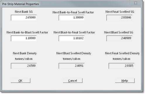 Material Properties dialog.