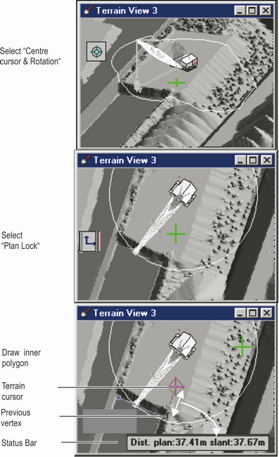 Dragline Simulation Set up.