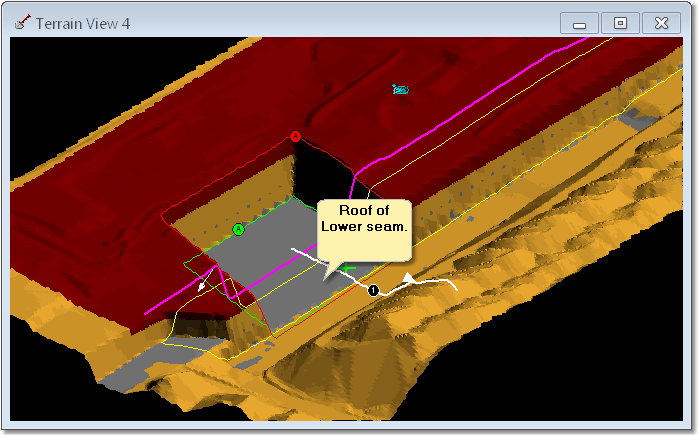 Excavation Constraints example - Excavation complete no limit surfaces.